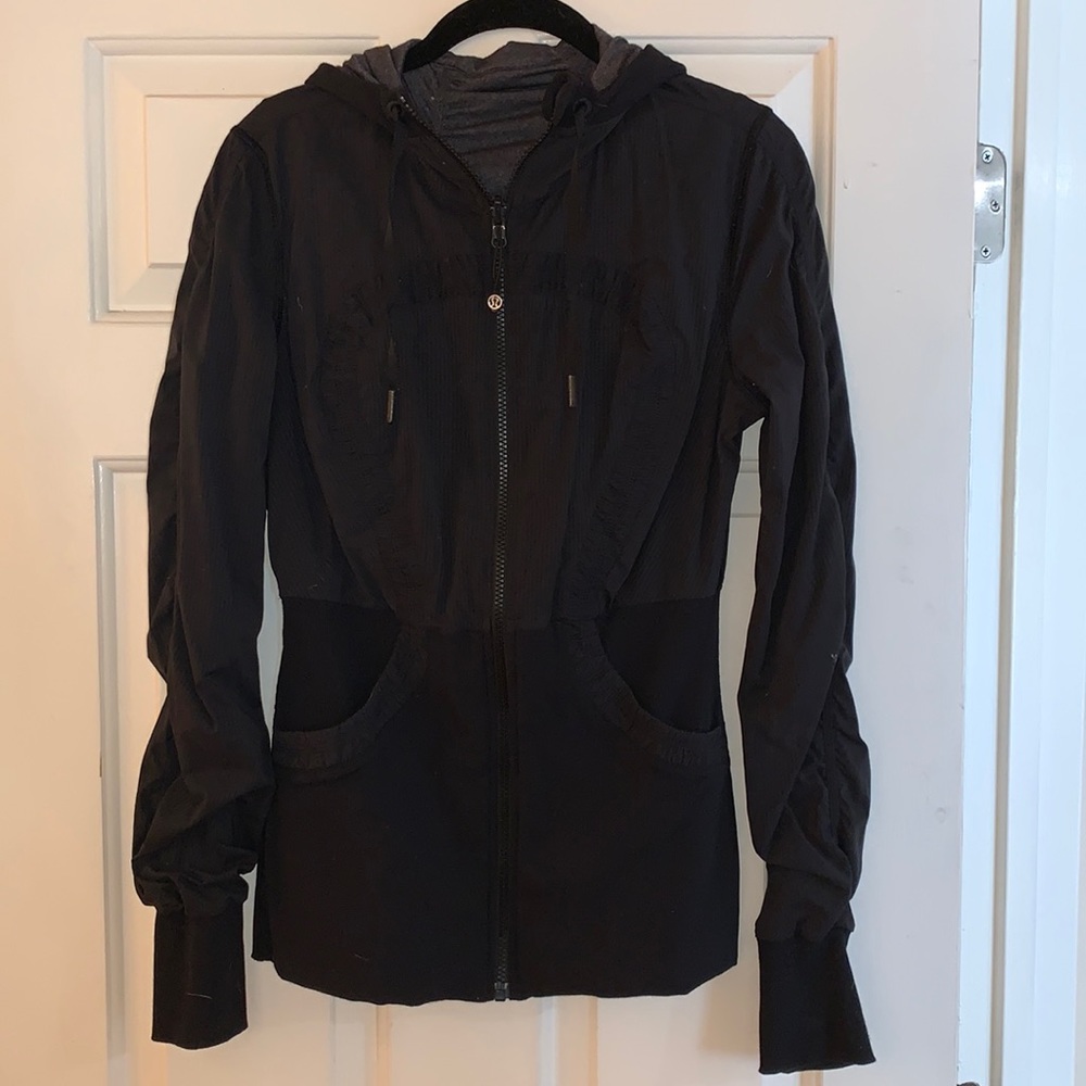 Women's Black Zip-Up Hoodie